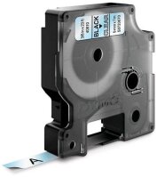 DYMO Schriftband D1 40910 S0720670, 9 mm, schwarz auf transparent, 1 St.