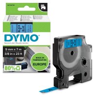 DYMO Schriftband D1 40916 S0720710, 9 mm, schwarz auf...