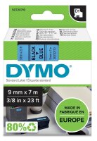 DYMO Schriftband D1 40916 S0720710, 9 mm, schwarz auf...