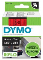 DYMO Schriftband D1 40917 S0720720, 9 mm, schwarz auf...