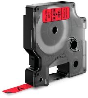DYMO Schriftband D1 40917 S0720720, 9 mm, schwarz auf rot, 1 St.