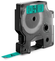 DYMO Schriftband D1 40919 S0720740, 9 mm, schwarz auf grün, 1 St.