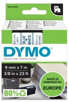 DYMO Schriftband D1 40914 S0720690, 9 mm, blau auf...