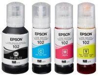 EPSON 102/T03R64 schwarz, cyan, magenta, gelb Tintenflaschen, 4er-Set