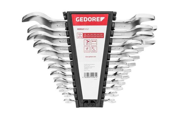 GEDOREred Doppelmaulschlüssel-Satz R05125012 3300961 12-teilig