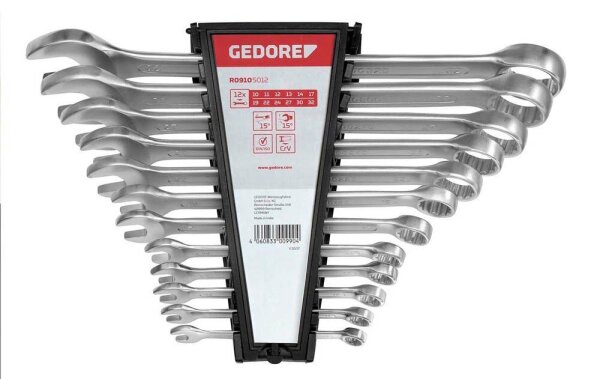 GEDOREred Ring-Maulschlüssel-Satz R09105012 3300990 12-tlg