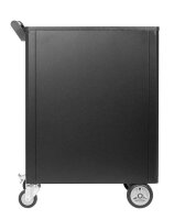 GEDOREred GEDMaster R20202207 Werkstattwagen mit Lochwand schwarz 7 Schubladen