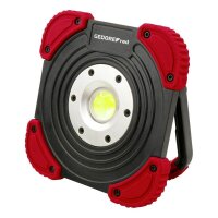 GEDOREred R95400145 LED Akku-Baustrahler rot, schwarz