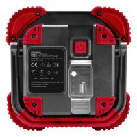 GEDOREred R95400145 LED Akku-Baustrahler rot, schwarz