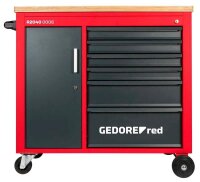 GEDOREred MECHANIC R20400006 Werkstattwagen mit Lochwand...