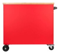 GEDOREred MECHANIC R20400006 Werkstattwagen mit Lochwand schwarz 6 Schubladen