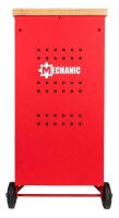 GEDOREred MECHANIC R20400006 Werkstattwagen mit Lochwand schwarz 6 Schubladen