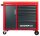 GEDOREred MECHANIC R20400006 Werkstattwagen mit Lochwand schwarz 6 Schubladen