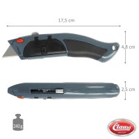 Clauss Cuttermesser grau 18 mm, 1 St.