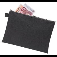 VELOFLEX Reißverschlussbeutel DIN A5 schwarz/silber...