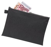 VELOFLEX Reißverschlussbeutel DIN A5 schwarz/silber...
