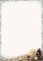 SIGEL Weihnachtsbriefpapier Christmas Candle Motiv DIN A4 90 g/qm 25 Blatt