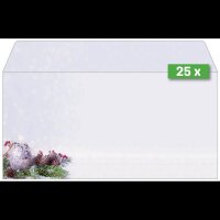 25 SIGEL Weihnachtsbriefumschläge Charmful Christmas DIN lang ohne Fenster