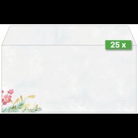 25 SIGEL Weihnachtsbriefumschläge Christmas Magic DIN lang ohne Fenster