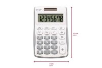 GENIE 120 S Taschenrechner weiß/silber-grau