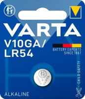 VARTA Knopfzelle V 10 GA/LR54 Alkali-Mangan 1,5 V, 1 St.