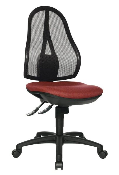 Topstar Bürostuhl Open Point SY, OP200G27 Stoff rot, Gestell schwarz