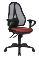 Topstar Bürostuhl Open Point SY, OP200G27 Stoff rot, Gestell schwarz