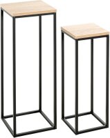 HAKU Möbel Pflanzenständer-Set Watford Holz...