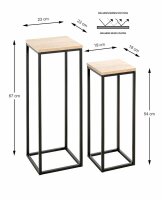 HAKU Möbel Pflanzenständer-Set Watford Holz...
