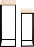 HAKU Möbel Pflanzenständer-Set Watford Holz eiche, 1 Set