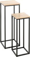 HAKU Möbel Pflanzenständer-Set Watford Holz eiche, 1 Set