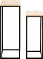 HAKU Möbel Pflanzenständer-Set Watford Holz eiche, 1 Set