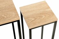 HAKU Möbel Pflanzenständer-Set Watford Holz eiche, 1 Set