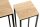 HAKU Möbel Pflanzenständer-Set Watford Holz eiche, 1 Set