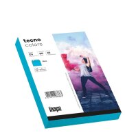 tecno Briefumschläge colors DIN C6 ohne Fenster blau haftklebend 25 St.