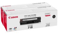 Canon 2x 718 BK  schwarz Toner, 2er-Set
