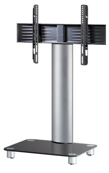 VCM my media TV-Ständer mit Rollen Tosal silber, schwarzglas