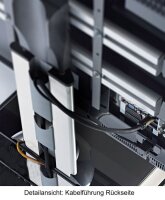 VCM my media TV-Ständer mit Rollen Tosal silber, mattglas