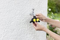 KÄRCHER Wasserverteiler für Gartenschlauch 2-Wege-Verteiler 2.645-199.0, 21 mm (G 1/2 Zoll), 26,5 mm (G 3/4 Zoll) Gewinde, 1 St.