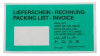 WIHEDÜ Lieferscheintaschen Pergamin Papier DIN lang...