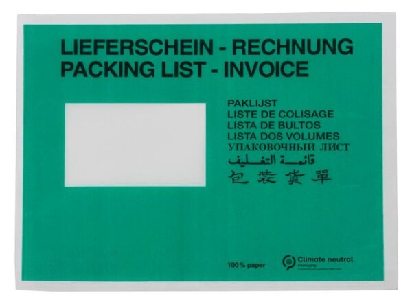 WIHEDÜ Lieferscheintaschen Pergamin Papier DIN C5 250 St.
