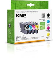 KMP B58V schwarz, cyan, magenta, gelb Druckerpatronen...