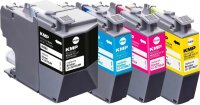 KMP B58VX schwarz, cyan, magenta, gelb Druckerpatronen kompatibel zu brother LC-3219VALDR, 4er-Set
