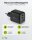 goobay Ladekabel mit Adapter schwarz, Kabellänge: 1,0 m, 65 Watt