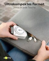 goobay 3-in-1 Induktive Ladestation weiß, 15 Watt