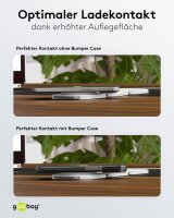 goobay 3-in-1 Induktive Ladestation weiß, 15 Watt