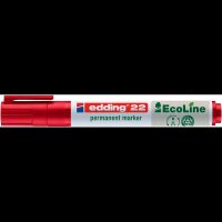 edding 22 EcoLine Permanentmarker rot 1,0 - 5,0 mm, 10 St.