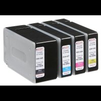 edding EDD-530 schwarz, cyan, magenta, gelb Druckerpatronen kompatibel zu Canon PGI-1500 XL BK/C/M/Y, 4er-Set