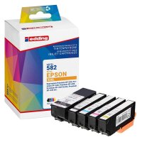 edding EDD-582 schwarz, cyan, magenta, gelb, Foto schwarz...