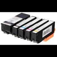 edding EDD-582 schwarz, cyan, magenta, gelb, Foto schwarz Druckerpatronen kompatibel zu EPSON 33XL / T3357XL, 5er-Set